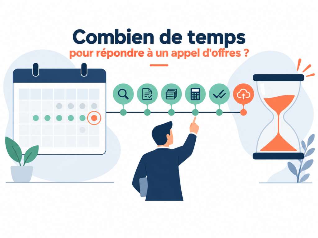Temps pour répondre à un appel d'offres : calendrier, étapes de préparation et sablier